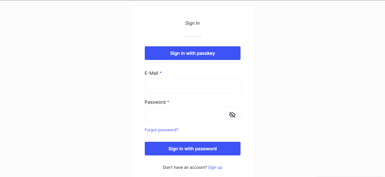 Passkey Prompt